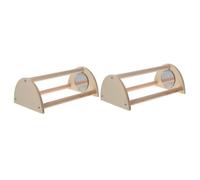 BESPORTBLE 2pcs Chick Roosting Stand Wooden Perch for Chickens and Birds Easy to Assemble Use Suitable for Various Low Maintenance Provides Leg Exercise and Comfort