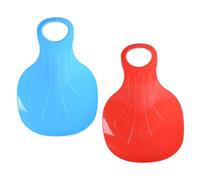 BESPORTBLE 2Pcs Children Skiing Boards Sturdy Handles Lightweight Outdoor Sled Plaything for Grass Sand and Ice Sliding Easy to Carry for Family Activities