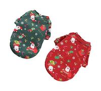 BESPORTBLE 2pcs Christmas Pet Clothing Creative Pet Dog Clothes Lovely Festival Puppy Garment