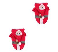 BESPORTBLE 2pcs Christmas Style Dog and Cat Cosplay Costume Cold Pet Garment for Special Occasions Breathable Outfit Belt for Pets