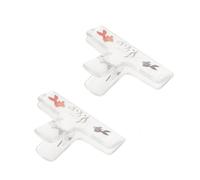 BESPORTBLE 2pcs Clear Acrylic Music Page Holders with Cartoon Pattern for Piano Violin Guzheng Note Clips Secure Sheet Music for Training and Practice Sessions