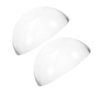 BESPORTBLE 2pcs Clear Glass Calligraphy Paper Weights Dome Shape Pattern and Sewing Weights for Office Desk Decor and Writing Practice