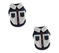 BESPORTBLE 2pcs Comfortable Pet Clothing for Dogs Warm Puppy Jacket Lightweight Stylish Design for Cold Weather for Breeds