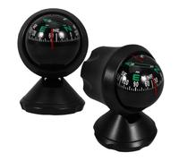 BESPORTBLE 2pcs Compact Universal Compass for Vehicle and Car Dashboard, High Precision Positioning, Plastic Material, Mini Adhesive Automotive Compass for Navigation and Outdoor Use