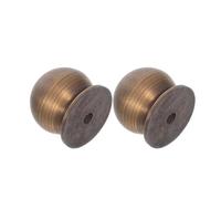 BESPORTBLE 2pcs Copper Cabinet Handle Ball Shape Furniture Pull for Drawers and Doors with Comfortable to Hold and Stable Characteristics for Replacement and Interior Use