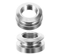 BESPORTBLE 2pcs Copper Pickup Tail Pin Caps for Acoustic Guitar Endpin Button Replacement Endpin Jack Strap Button Easy Installation Fashionable Design Resistant to Deformation