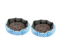 BESPORTBLE 2pcs Cotton House for Dogs and Cats Octagonal Warm Nest Removable Mat Base for Cozy Sleep and Relaxation