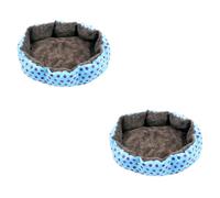 BESPORTBLE 2pcs Cotton Octagonal Dog and Cat Bed House Removable Washable Pet Nest for Pets Random Dot Color Soft and Warm Fleece for Indoor Use
