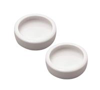 BESPORTBLE 2pcs Crawler Food Dish for Shrimp and Fish Ceramics Anti-escape Basin Small Reptile Feeding Bowl Tank Aesthetics