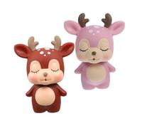 BESPORTBLE 2pcs Creative Cartoon Deer Coin Bank for Pink and Brown Money Saving Boxes Charming Piggy Banks for Boys and Fun Home Decoration Ornament for Birthday Gifts