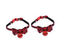 BESPORTBLE 2pcs Creative Pet Collar with Christmas Comfortable Neck for Dogs and Cats for Holiday Celebrations Fits Soft and Safe Material