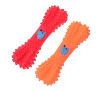 BESPORTBLE 2pcs Creative Squeaky Dog Chew Toy for Interactive Play Adorable Lying Shape Design to Help Train Pets and Keep Them Engaged for Chewing and Playing