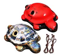 BESPORTBLE 2Pcs Cute Animal Shaped Ceramic Ocarina Ocarina for Beginners and Musicians Portable Music Instrument for Music Lovers