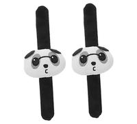 BESPORTBLE 2Pcs Cute Cartoon Panda Plush Slap Bracelets for Fun Wristband Party Favors for Birthday Goodie Bags Soft and Comfortable Animal Accessories