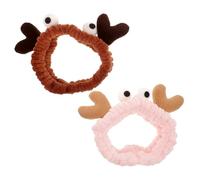BESPORTBLE 2pcs Cute Crab Design Face Washing Headbands for Skincare Soft Lightweight Spa Hairbands for Women Sturdy Non-snag Makeup and Bath Headbands to Keep Hair Neat and Tidy