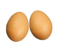BESPORTBLE 2pcs Decorative Simulation Eggs Fake Chicken Eggs for Easter DIY Crafts Kitchen Decor and Party Decorations and Reusable