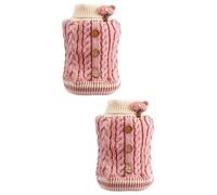 BESPORTBLE 2pcs Dog Cat Sweater for Autumn Winter Adorable Cartoon Design Cozy Warm Clothes for Pets for Indoor Use and Outdoor Activities for Photo Props and Parties