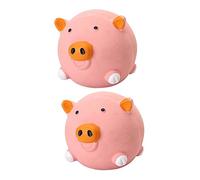 BESPORTBLE 2pcs Dog Chew Toy Molar Squeaker Wear-resistant Latex Biting Toy for Puppies Interactive Sounding Design Fun and Pet Plaything