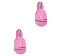 BESPORTBLE 2pcs Dog Coats Large Pet Rainproof Coat Rain Slicker Dog Rain Jacket Fashion Design