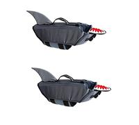 BESPORTBLE 2pcs Dog Floating Vest for Swimming Puppy Swimwear Reflective Features Lightweight and Easy to Put for Outdoor Training and Pool Use