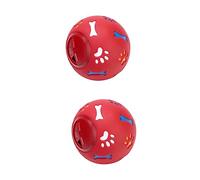 BESPORTBLE 2pcs Dog Food Leaking Toy Red Puppy Training Dispenser Scent for Interactive Play and Intelligence Development