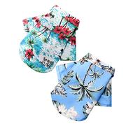 BESPORTBLE 2pcs Dog Tops Tropical Theme Pet Shirts for Summer Hawaiian Style Dog Clothing
