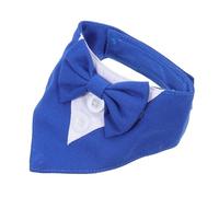 BESPORTBLE 2pcs Dog Triangle Scarf Dog Napkins England Scarf Bandanas for Large Dogs Large Dog Collars Small Dog Bandanas Puppy Wedding Bandana Dog Decor Puppy Bandana Blue Polyester