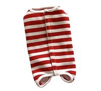 BESPORTBLE 2pcs Dog Vest Suit Pet Wear for Abdominal Support Post-operative Healing Soft Striped Design for Neutering Physiological Care