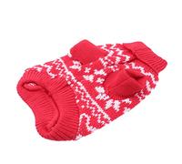 BESPORTBLE 2pcs Dog Winter Outfit Christmas Pet Sweater Festive Snowflake Coat Puppy Dress Easy Wash Material