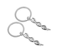 BESPORTBLE 2pcs Double Helix Chemistry Keychain Durable Scientific Symbol Bag Charm for Science Teachers Graduation Practical Dna Pendant for Backpacks