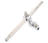 BESPORTBLE 2pcs Double Kick Drum Pedal Beater Connector Rod Smooth Rotating Drive Shaft Linkage for Jazz and Drum Kits Adjustable Holder Clamp for Stable Seamless Double Pedal Performance