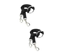 BESPORTBLE 2pcs Double Leashes for Dogs Nylon Belt Control Small for Easy Walking Black
