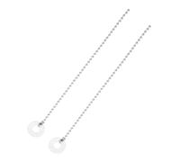 BESPORTBLE 2pcs Drum Cymbal Chain for Rides Crashes Chinas Sizzle Cymbals Drum Kit Hardware Extension Robust Metal Build Easy Installation Silver