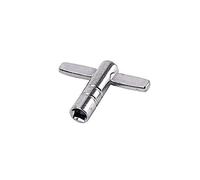 BESPORTBLE 2pcs Drum Key Wrench T Shaped Continuous Motion Tool for Quick Drumhead Changes Essential Musical Instrument Accessory for Drummers Durable Construction Silver