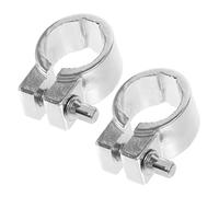 BESPORTBLE 2pcs Drum Stand Memory Lock Clamps Compatible with Most Drum Rack Parts Metal Quick Installation Silver Hardware Locking Clamps for Home and Studios