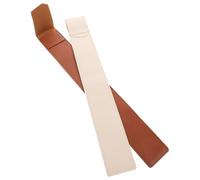 BESPORTBLE 2pcs Drumstick Storage Bags in Brown and Beige Fake Leather Drum Set Accessories Compact and Portable Sticks Holder for Drummers Dust Protection for All Drumsticks