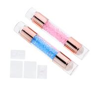 BESPORTBLE 2pcs Dual Ended DIY Manicure Stamper Quality Nail Art Stamping Tool for Home Salon Use Easy Operation Skin Friendly Material for Beginners Professionals