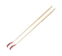 BESPORTBLE 2pcs Dulcimer Jean Bamboo Yangqin Supplies Ebony Strip with Khaki Handle Professional Yangqin Performance Accessories for Beginners and Practitioners