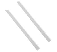 BESPORTBLE 2pcs Dustpan Rubber Edge Replacement Strips Soft Flexible Lip Accessories for Hard Floors Tiles Wooden Surfaces Durable Elastic Pressing Bar Cleaning Tool