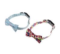BESPORTBLE 2pcs Easter Dog Collar Kitten Litter Mat Feeder Chew Cat Collar Cat Food Dog Cone Puppy Cat Bowls Apparel Pet Decorative Accessories Pet Dog Supplies Fabric