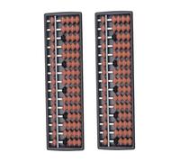 BESPORTBLE 2Pcs Educational Small Traditional Abacus with Rows and Beads Multi-function Counting Tool for School Supply and Math Learning