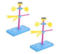 BESPORTBLE 2Pcs Educational Wind Vane Plaything Kit for Stem Science Experiment Easy Assembly DIY Wind Direction Learning for Boys and Science Exploration and Hands Fun