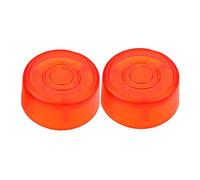 BESPORTBLE 2pcs Effect Button for Guitar Pedals Orange Red Pedal Footswitch Toppers Protect Guitar Effect Knobs for Live Performances and Home Studios