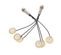 BESPORTBLE 2pcs Electric Guitar Pickup Piezo Transducer High Performance Self-adhesive Contact Microphone for Thumb Piano Stage Performance Sound Amplification