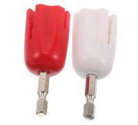 BESPORTBLE 2pcs Electric Guitar String Winder Plug Metal Luthier Tool for Ukulele Acoustic Classical Guitars Red White Efficient Tuning and Speedy String Changing