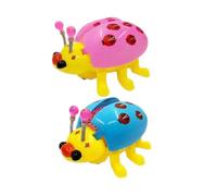 BESPORTBLE 2pcs Electric Ladybird Educational for Music and Light Effects Safe Smooth Surface Interactive Early Learning Plaything Boys