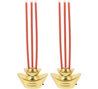 BESPORTBLE 2pcs Electric Smokeless LED Incense Burner for Buddhist Hall Worship Supplies Decorative Electronic Censer with Chinese Style Design Safe Offering Sacrifices Incense Holder