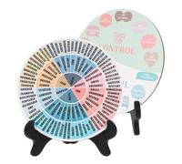 BESPORTBLE 2Pcs Emotion Wheel Stand, Feelings Wheel Desktop Decoration for Home and Office, Psychology Emotion Chart Ornament for Mental Health Awareness