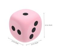 BESPORTBLE 2pcs Extra Large Eva Dice Fun Learning Dices for Party Games Math Activities and Family Gatherings Safe Lightweight Rounded Corners for Comfortable Grip