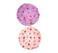 BESPORTBLE 2pcs Extra Large Shower Caps for Women Adjustable Double Layer Peva Bath Hair Bonnet Reusable Spa Bath Hat for Thick Long Hair Durable and Hygienic Shower Protection